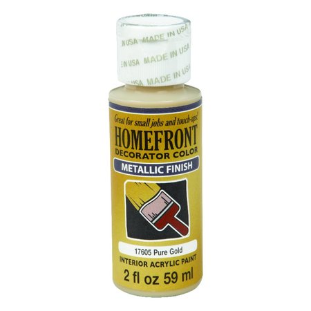 HOMEFRONT Metallic Pure Gold Hobby Paint 2 oz 17605